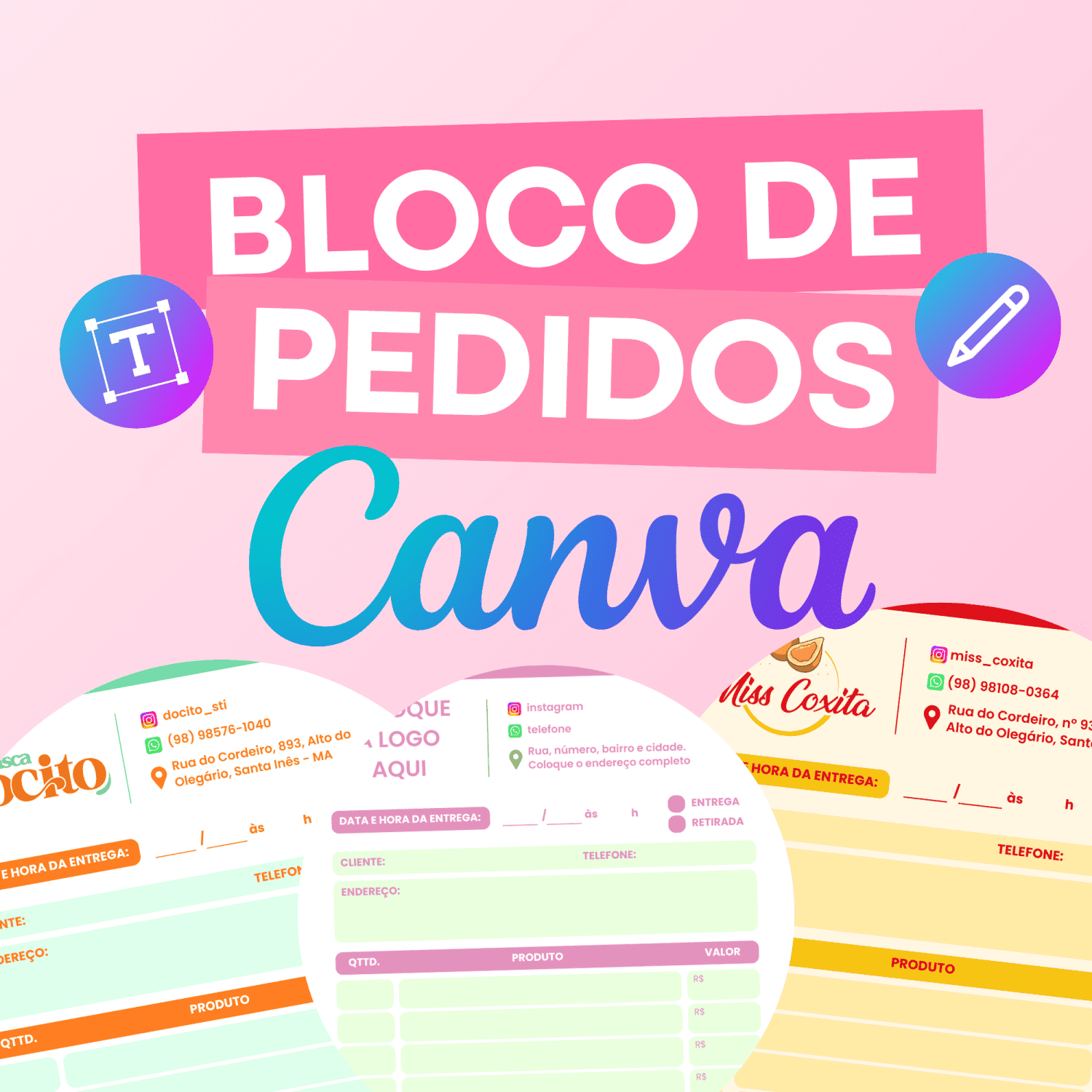 12 artes de produtos + kit digital Dia das Mães + catálogo editável