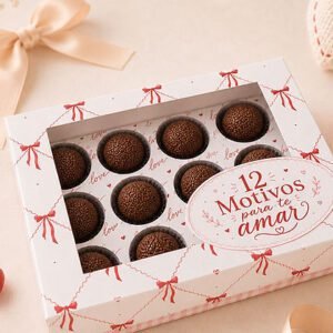 Caixa 12 Doces Motivos Para Te Amar