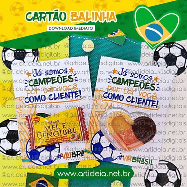 Cartão Cliente Balinha Copa Mundo