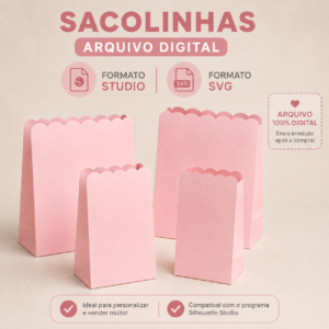 #33 -Arquivos de Corte - Sacolas