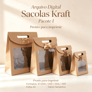 #39 -Arquivos de Corte - Sacolas