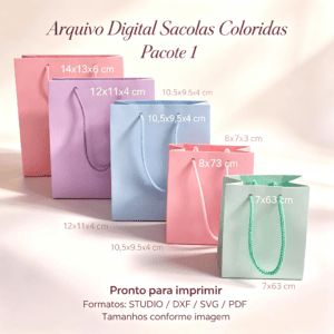 #38 -Arquivos de Corte - Sacolas
