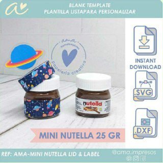 Mini Nutela Tampa E Etiqueta