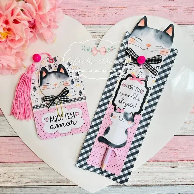 Porta lápis gatinho