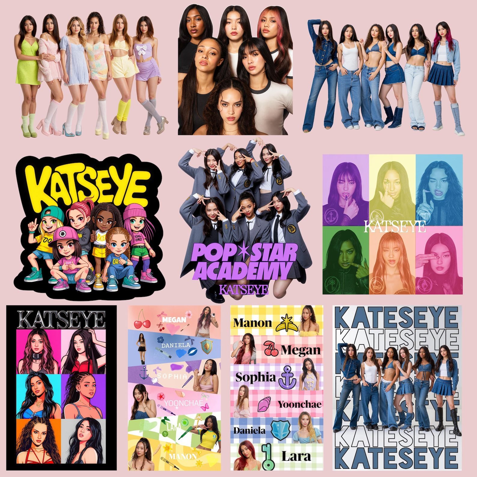 Pacote de PNGs da turnê Beautiful Chaos do Katseye