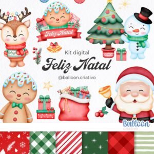 Kit Digital Feliz Natal 1