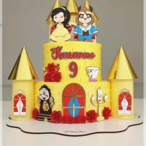 18  Topo de Bolo - A Bela e A Fera
