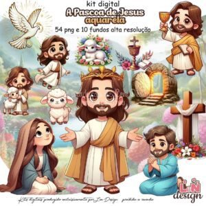 A Páscoa De Jesus Aquarela