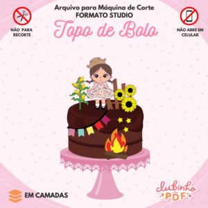 Topo De Bolo Junino - Boneca junina