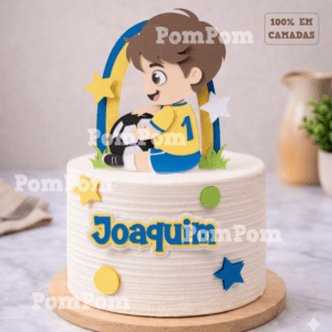 Topo de Bolo Brasil Joaquim Sentado