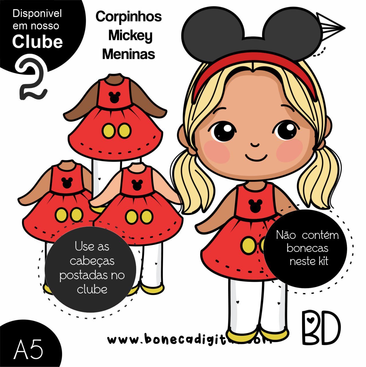 Corpinho Meninas Mickey