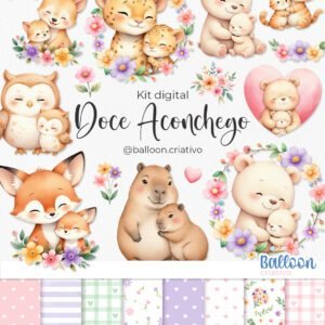 Kit Digital Doce Aconchego Mães