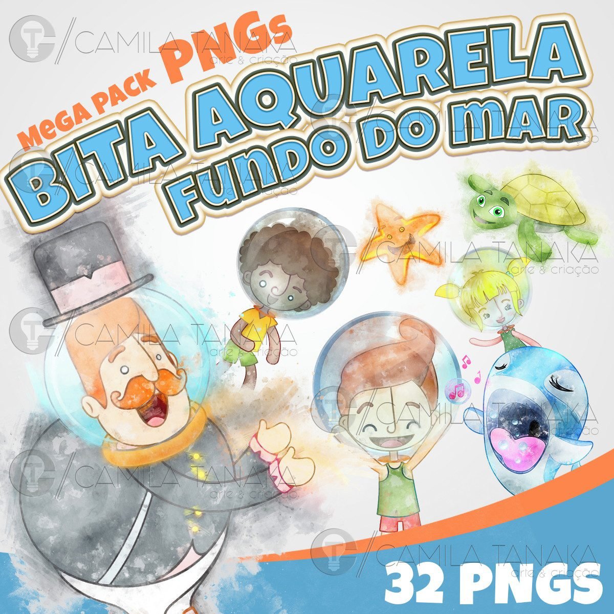 Mundo Bita - Fundo Do Mar Aquarela