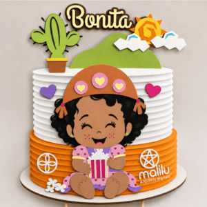 Topo De Bolo Junino Menina Maria Bonita