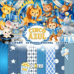 Kit Digital Circo Azul