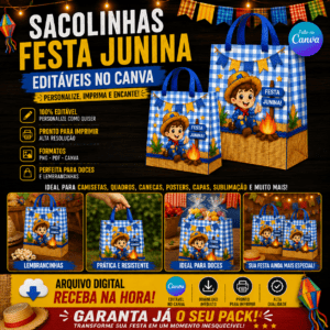 Sacolinha P e G - Arraiá Menino