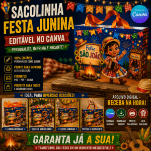 Sacolinha G - Arraiá Menina Horizontal