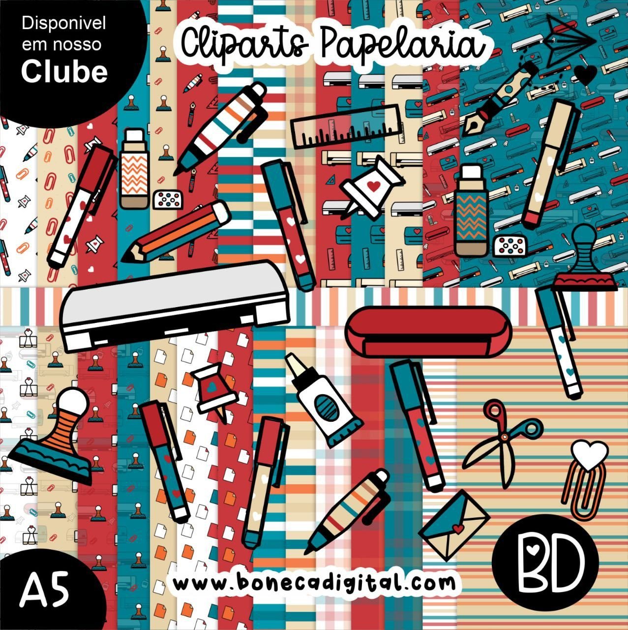 Cliparts Papelaria