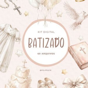 Kit Digital - Ilustração Coleção Batismo