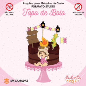 Topo De Bolo Junino - Bebê Body Junino