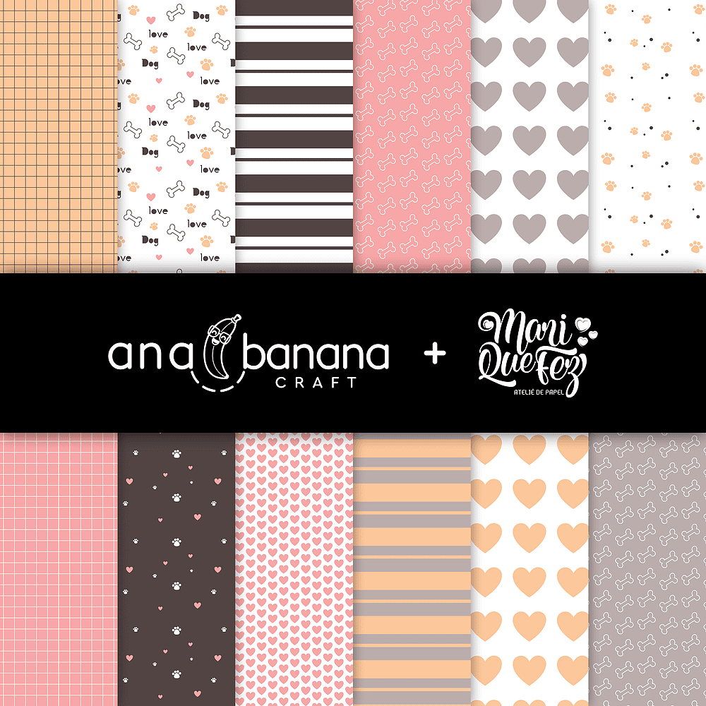 I Love Dogs Digital Paper