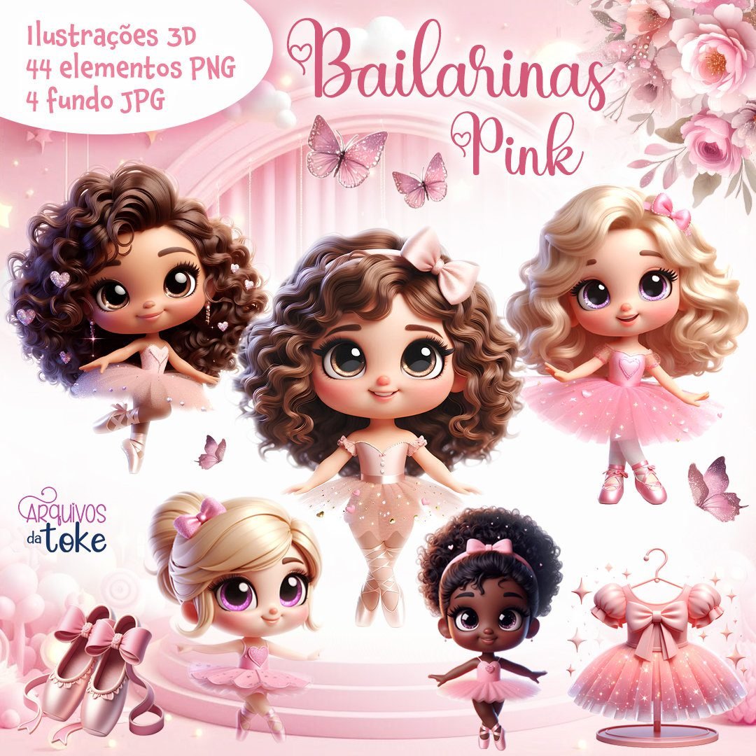 Kit Digital Bailarinas Pink
