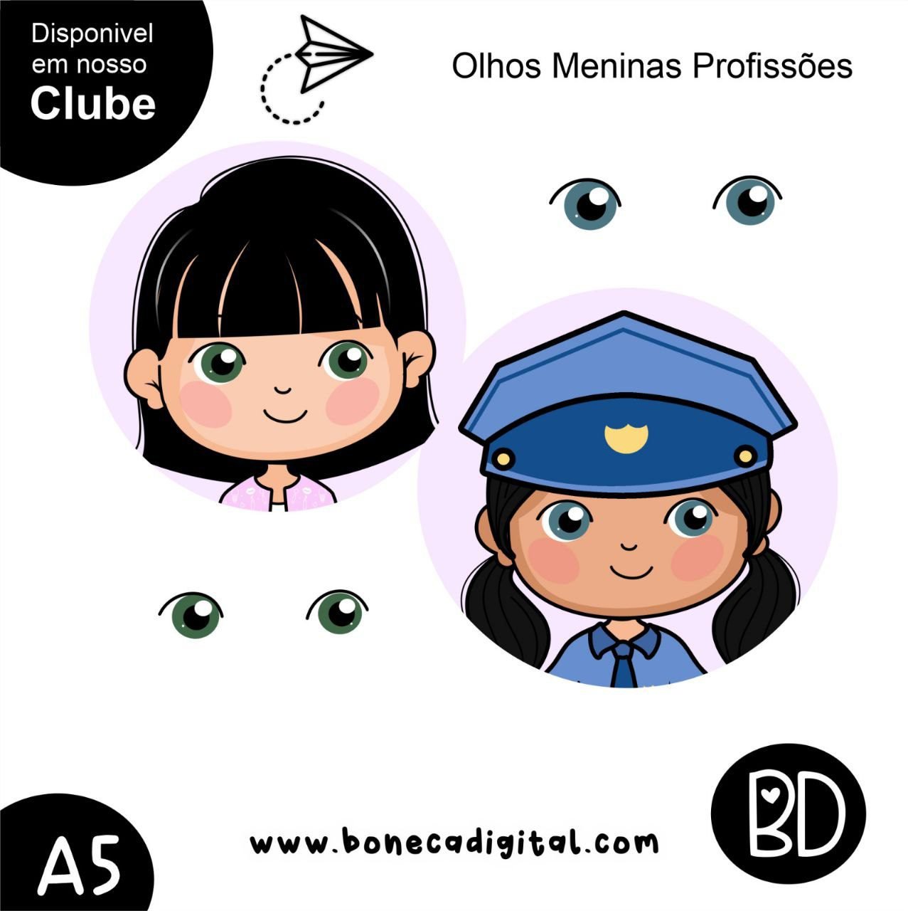 Olhos Profissão Meninas
