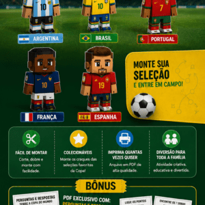 Pack Bonecos Premium - Papercraft