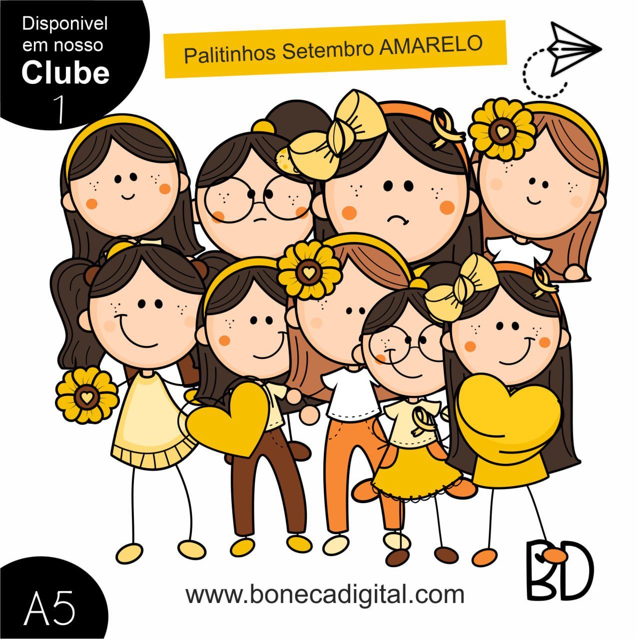 Palitinhos Setembro Amaelo