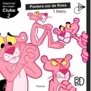 Pantera Cor Rosa 1 Metro