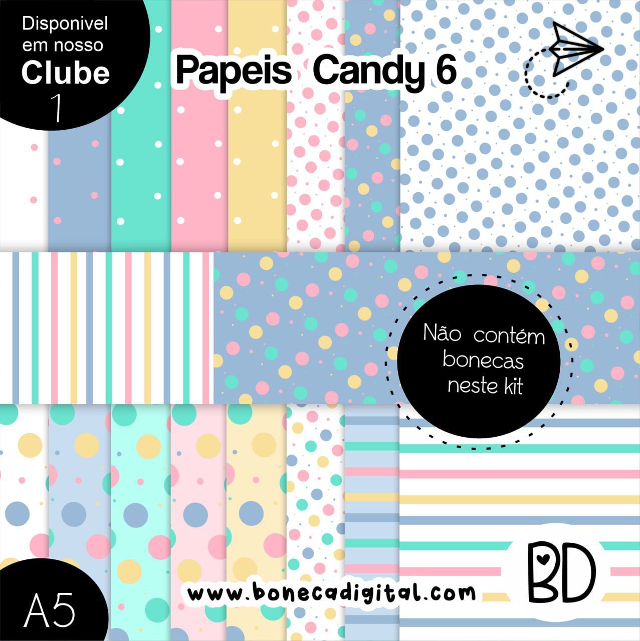 Papeis Candy 6