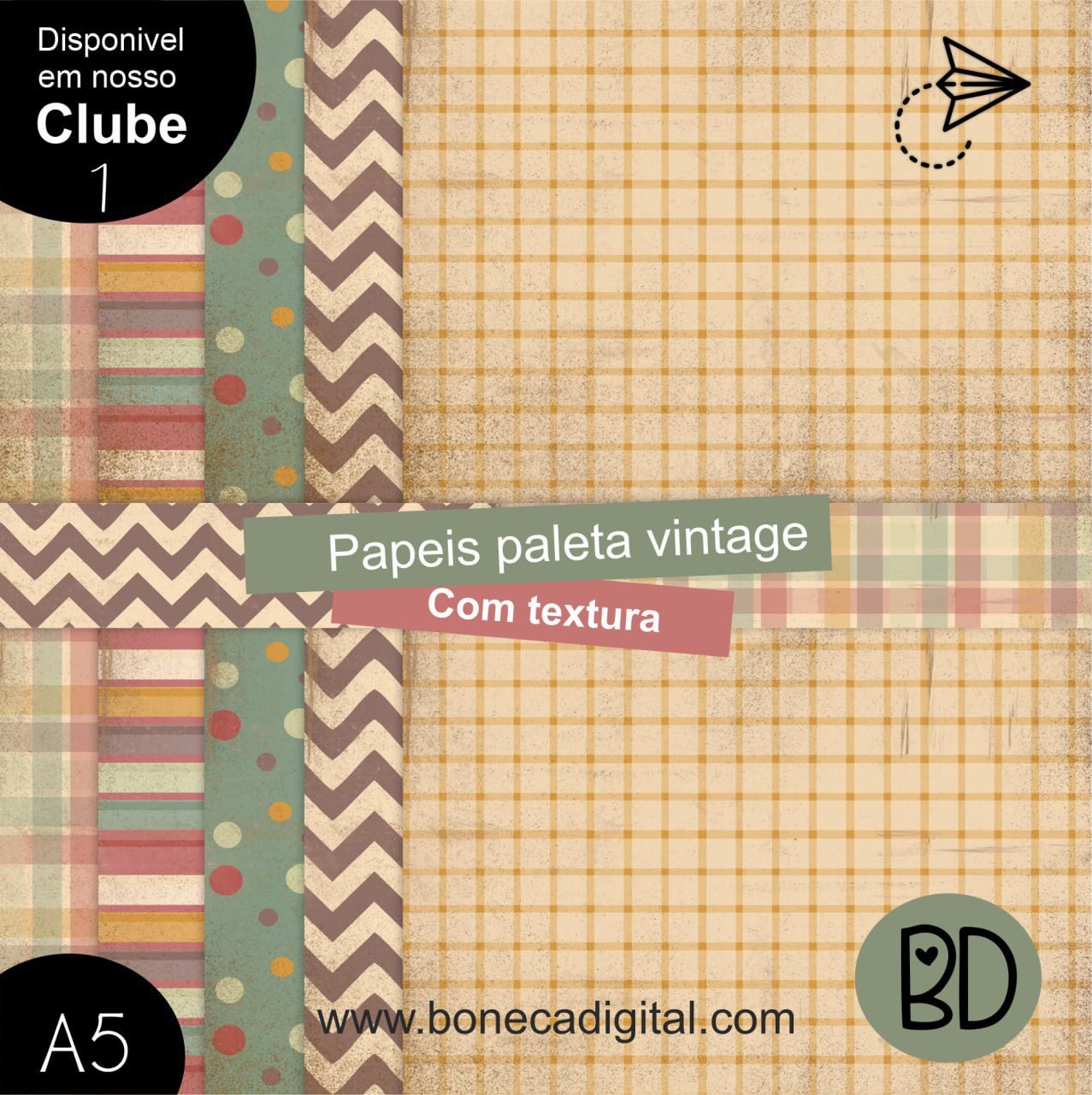 Papeis Paleta Vintage Com Textura
