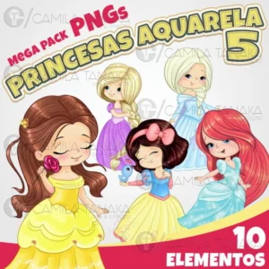 Princesas Aquarela Disney 5