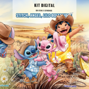Stitch Lilo e Angel - Boiadeiros