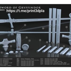 Arquivo Impressão 3D - Espada Grifyndor (HP) MultiP