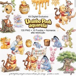 Ursinho Pooh Aquarela