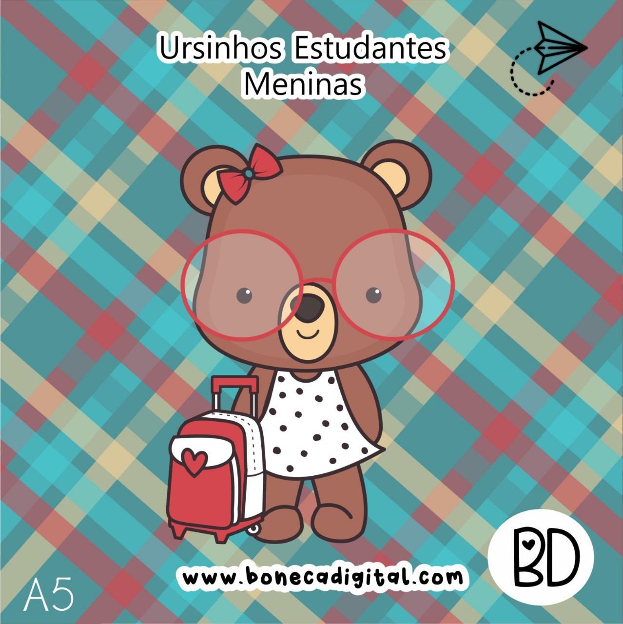 Ursinhos Estudantes Meninas