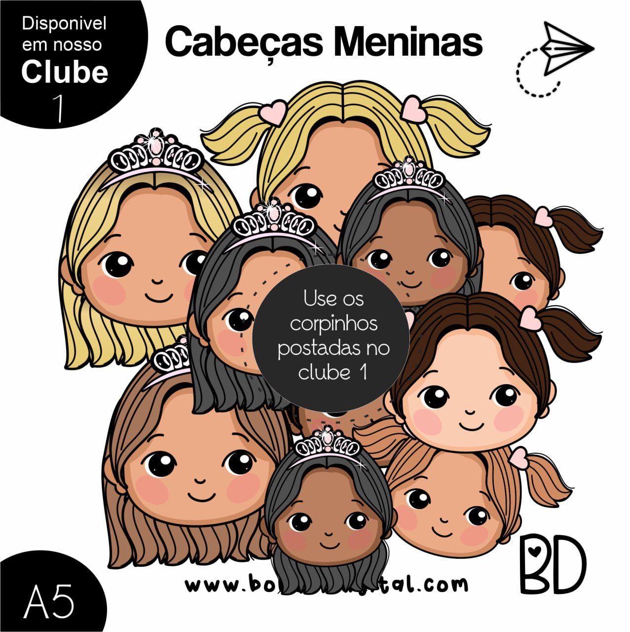 Variação Cabeças Meninas