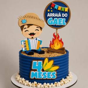 Topo De Bolo Junino Arraiá do Gael