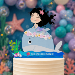Topo de Bolo - A baleia e a Sereia