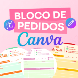 Grátis - Pack Arte - Bloco Pedidos - Canva
