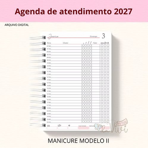 Agendamento Manicure Modelo 2