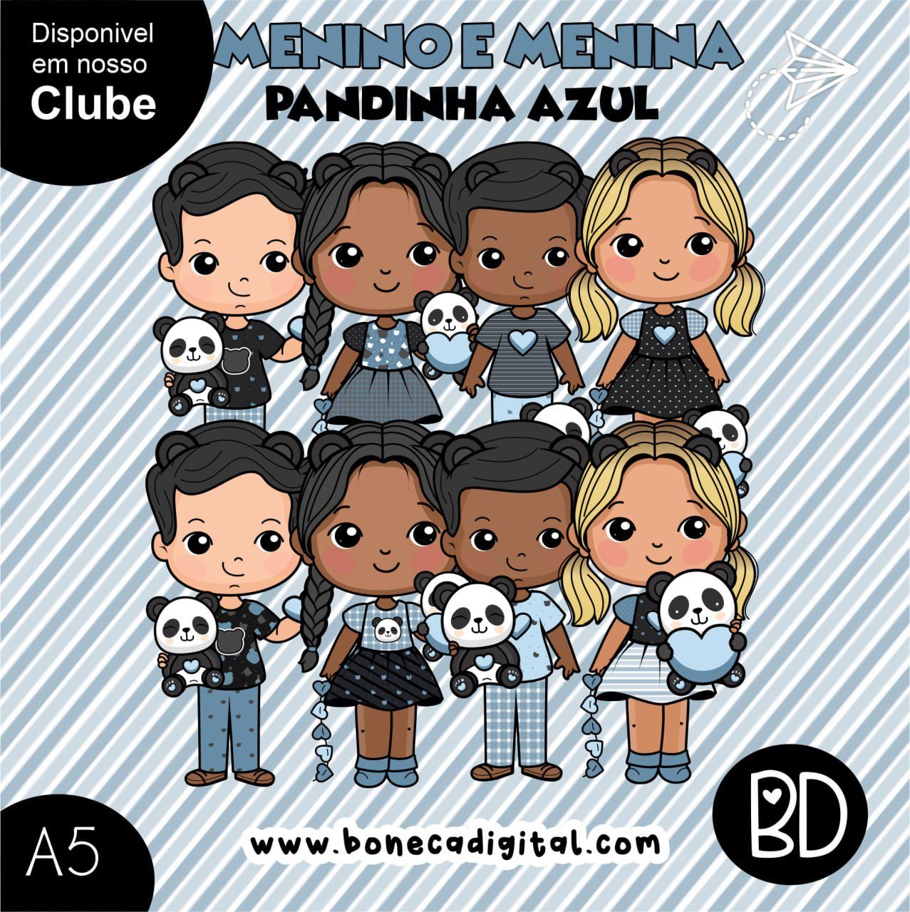 Menino E Menina Pandinha