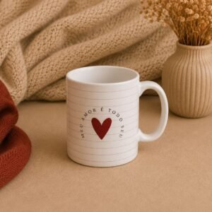 Arte caneca Meu Amor