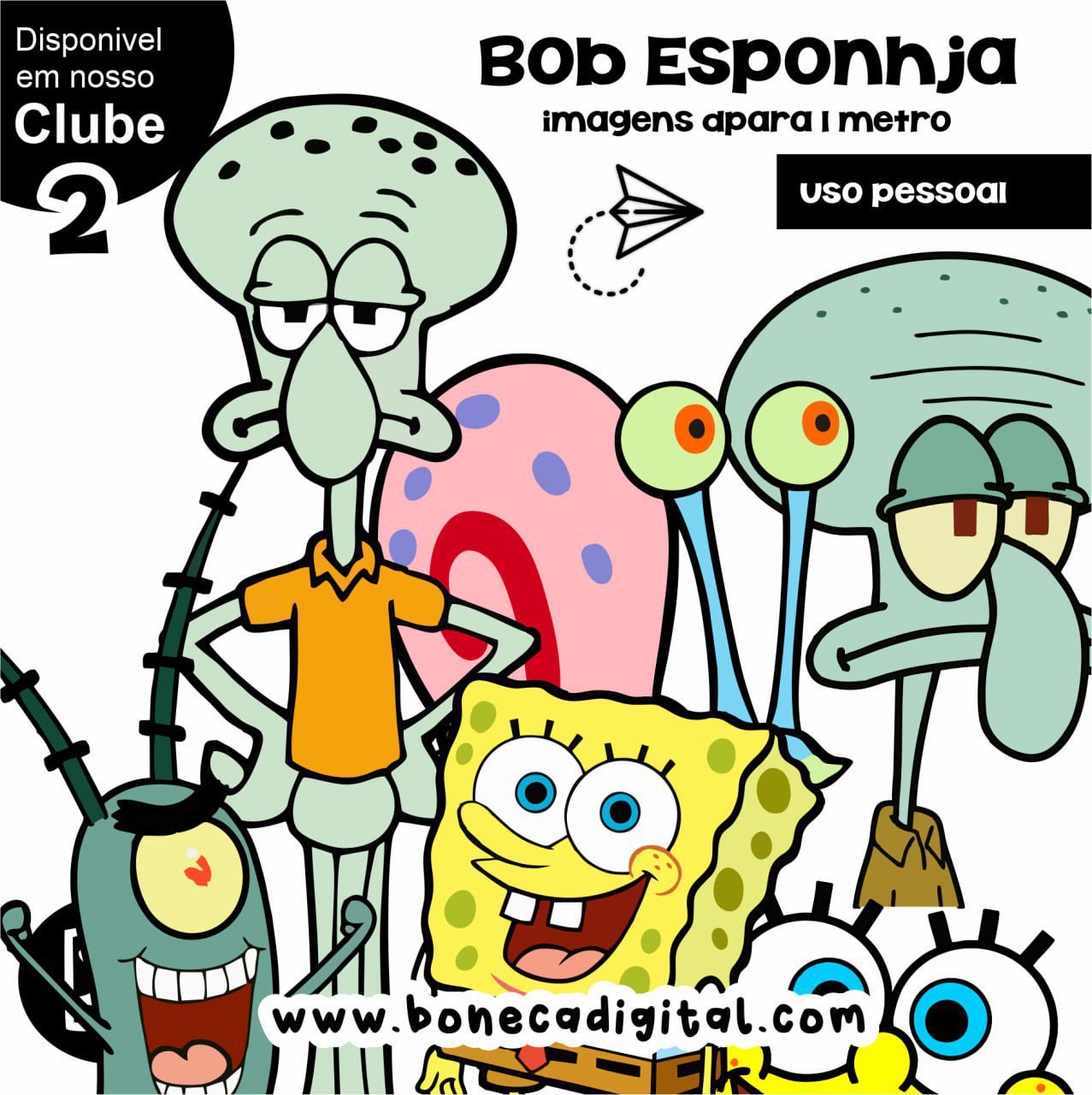 Vetores Bob Esponja Uso Pessoal