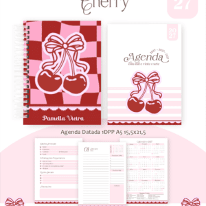Encadernação - Coleção 2027 - Tema Cherry