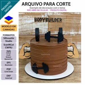 Topo de Bolo - Academia #14