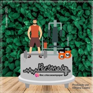 Topo de Bolo - Academia #32